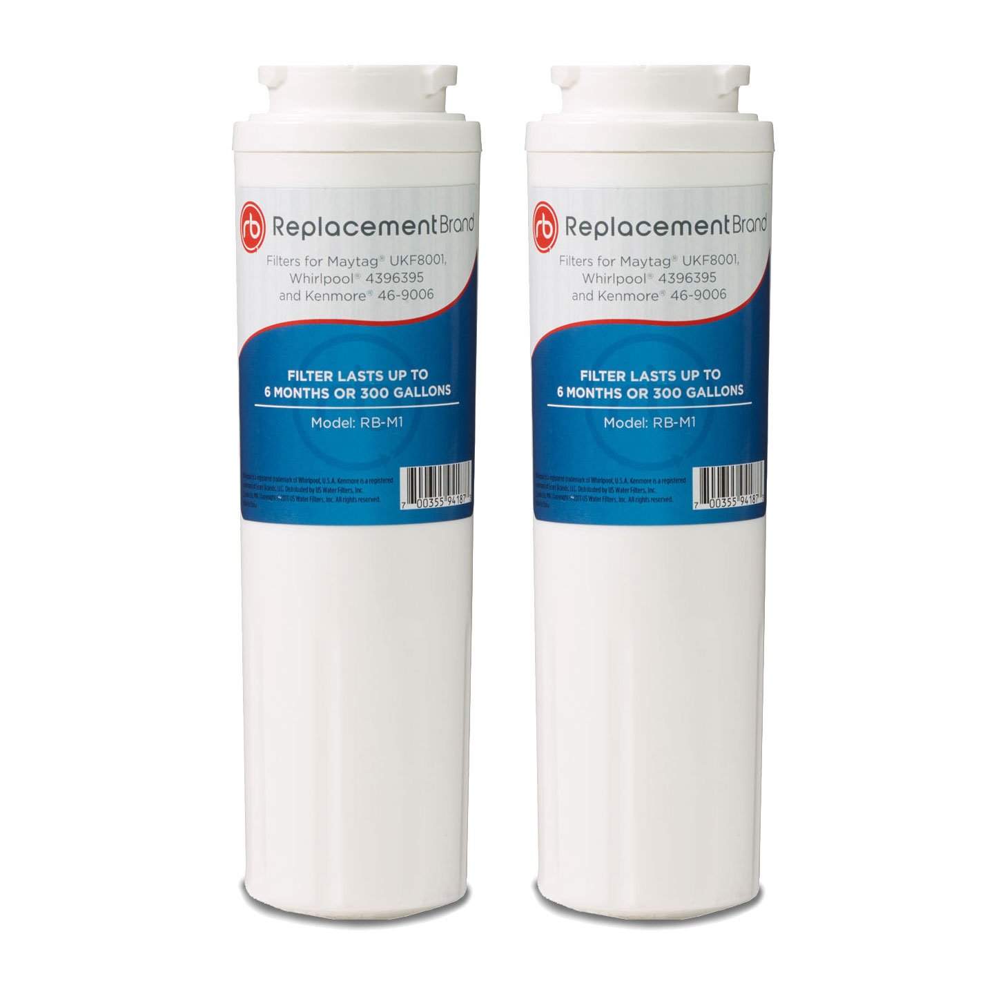 Maytag UKF8001 EDR4RXF1 4396395 46-9006 Comparable Refrigerator Water Filter 2 Pack