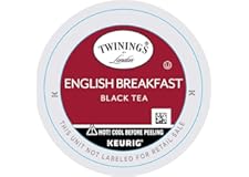 Twinings English Breakfast Tea K-Cup Pods for Keurig, Caffeinated, Smooth, Flavourful, Robust Black Tea, 24 Count (Pack of 1)