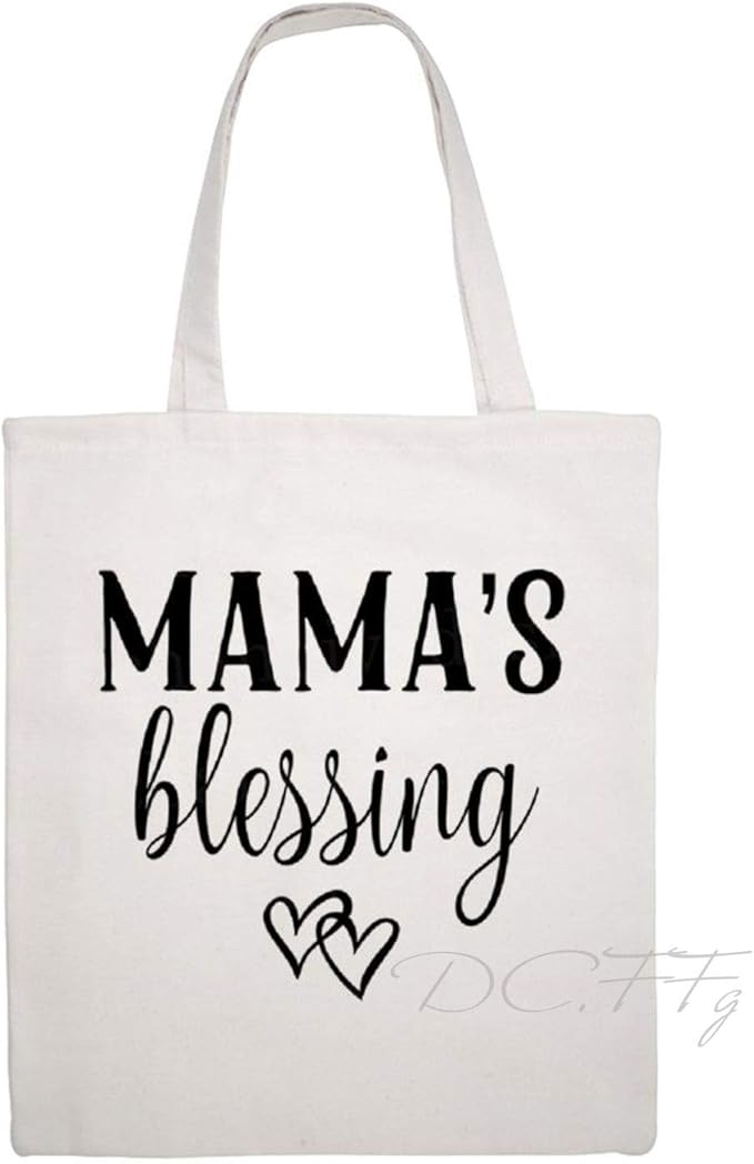 Canvas Tote Bags, Mama's Blessing EcoFriendly Shopping Bags