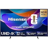 Hisense 50" A6S 4K UHD Smart LED TV with QLED Color, Dolby Vision &amp; VIDAA | Enjoy 4K UHD clarity, QLED color, Dolby Vision, HDR10+, AI upscaling, VIDAA Smart TV, voice control, and gaming features.