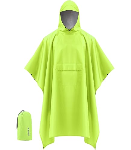 Lot de 10 Ponchos imperméables - Unisexe/Adulte - Parfait pour la Pluie/ Festival/Camping/Parcs d'attraction
