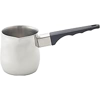 HIC Turkish Coffee Warmer and Butter Melting Pot, Stainless Steel, 12-Ounce Capacity