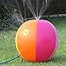 Yeslike Splash and Spray Ball, 30in-Diameter Inflatable Sprinkler Water Ball Outdoor Fun Toy for Hot Summer Swimming Party Beach Pool Play (Colorful)