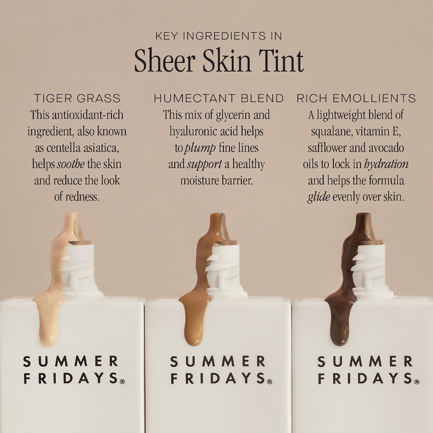 Summer Fridays Sheer Skin Tint - Skin Tint with Hyaluronic Acid - Helps Diminish Uneven Skin Tone - Sheer to Light Coverage - Shade 2 - Light with Cool Undertones (1 Fl Oz)