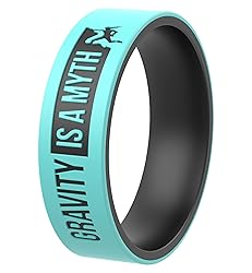 ThunderFit Laser Engraved Silicone Rings for Men