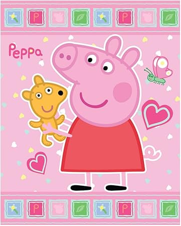 Manta polar Peppa Pig Osito: Amazon.es: Hogar