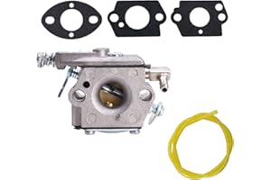 YSMN Carburetor Replacement for Tecumseh 640347 640347A TM049XA TC300 TC200 Ice Auger 2-Cycle Engine with Gaskets & Fuel Line