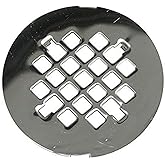 LASCO 03-1355 4-1/4-Inch Snap In Style Shower Drain Grate, Chrome Plated