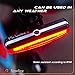 Rear Bike Light - USB Rechargeable Red LED Bicycle Tail Light, Amazingly Bright 100 lm, 6 Modes, Waterproof, 180-degree For Cycling Safety Flashlight, Easy Install on Bicycles, Helmets