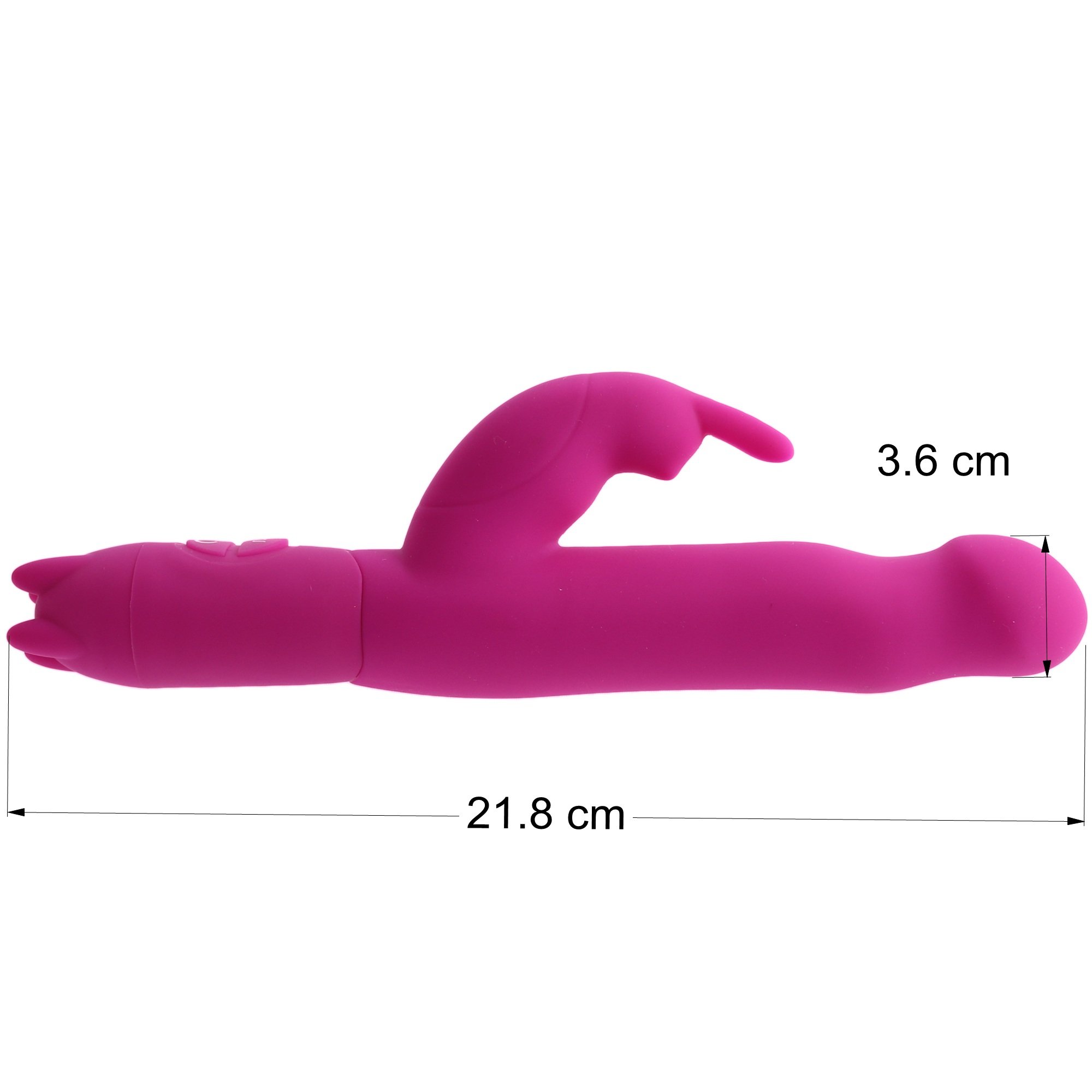 Vibratoren Rabbit Vibrator mit Peniskopf für Sie klitoris und g-punkt aus Silikon ,21.8 cm