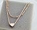 DZT1968 Womens Elegant Double Chain Heart Bead Anklet Ankle Bracelet Beach Foot Jewelry Gold
