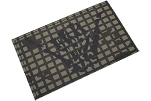 taifeng 5x3 inch Large Desert Night Camo Infrared IR Skull Skeleton Middle Finger Patch Tactical Vest Patch Hook-Fastener Backing (5'' Width x 3'' Height) (Desert Night Camo), black