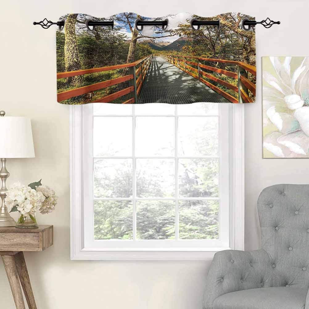 Amazon.de: Verdunklungsvorhang, Volants, Anti-UV, Holz, Strandsteg im