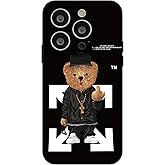 PSUJAO Cool Case Compatible with iPhone 16 Pro Max case,Designer for Boys,Funny Aesthetic Soft Silicone Gel Rubber Shockproof Cover Full Body Drop Protection (for iPhone 16 pro max) Black