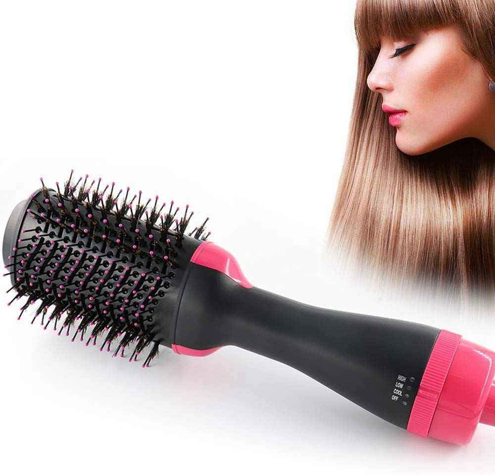 Sisliya 3 in 1 One-Step Hot Air Brush Hair Dryer and Volumizer Straightener Curler Comb