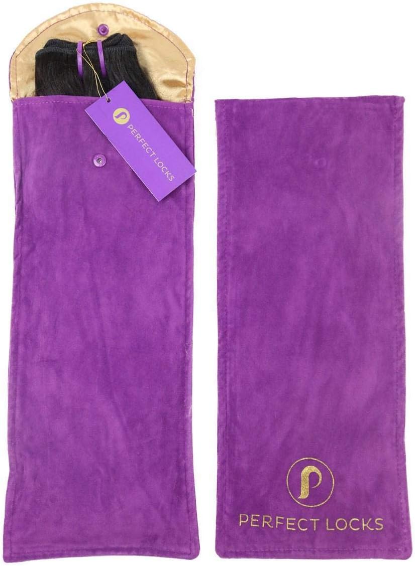 Hair Extension Storage Pouch | Satin-Silk Pouch for Safely Storing Hair Extensions | Promotes Longevity, Will Not Tangle Hair