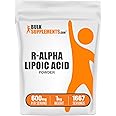 BulkSupplements.com R-Alpha Lipoic Acid Powder - R-ALA Supplement, R Alpha Lipoic Acid 600mg - Antioxidants Supplement, Gluten Free, 600mg per Serving, 1kg (2.2 lbs) (Pack of 1)