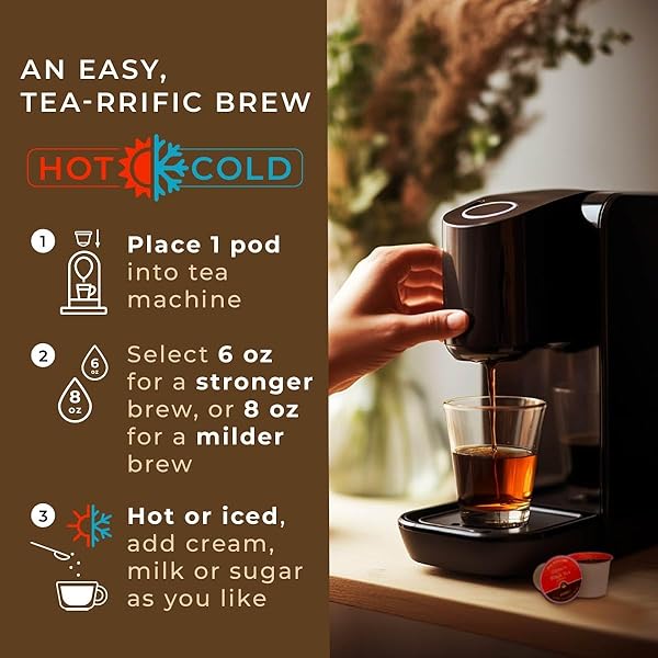 GYA TEA CO CAFFEINATED CLASSIC BLACK TEA POD (16 COUNT) – SMOOTH, FLAVOURFUL, ROBUST, ENJOY HOT OR ICED