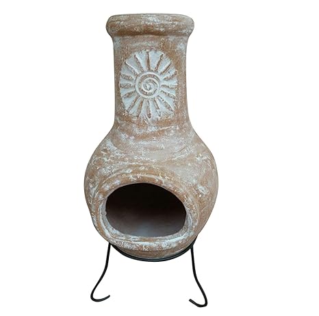 Patio Heaters Charles Bentley Outdoor Medium Natural Clay Chiminea