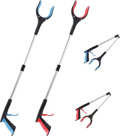 OITUGG Litter Pickers Set of 2 by 83cm Reach Grabber with 360° Rotating Head