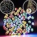 addlon Solar Lights Outdoor 72ft 200 LED Fairy Lights, Ambiance lights for Patio, Lawn,Garden, Home, Wedding, Holiday, Christmas, Xmas Tree decoration,waterproof/Timer/USB Charge (Multi-color)