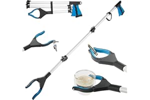 Jmlxiaoya Upgraded 43 Inch Grabber Reacher Tool, Grabbers for Seniors, Extra Long Reacher Grabber Pickup Tool, Anti - Slip Wide Jaw, for Trash Pickup & Surgery Recovery