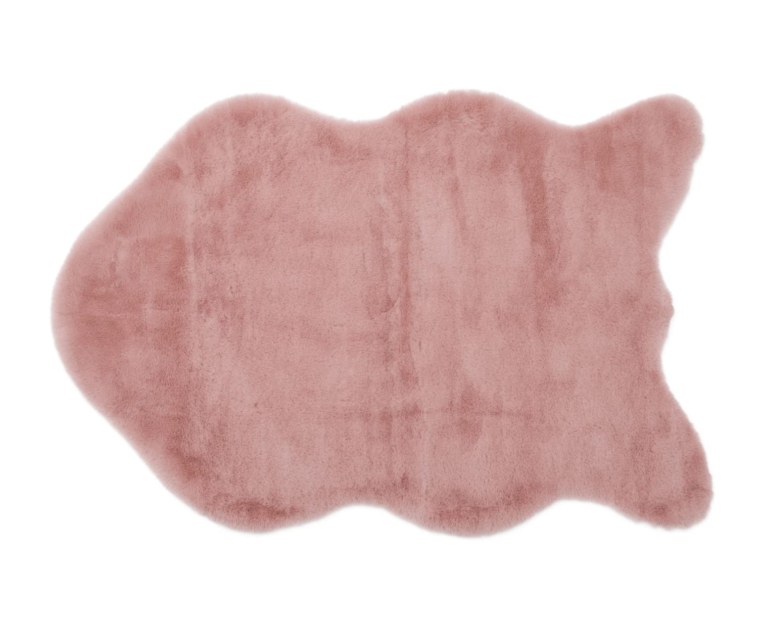Gözze - Soft, Elegant Faux Leather Rug, 80 x 120 cm - Dusty Pink