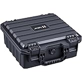 Lykus HC-2821 Waterproof Hard Case with Customizable Foam Insert, Interior Size 11.02x10.31x4.72 in, Suitable for electronics and more