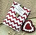 Dr. Seuss Themed Paper Favor Sacks - Red Blue White - Chevron Polka Dot Favor Bags - 5.5 x 7.5 Inches - 48 Pack