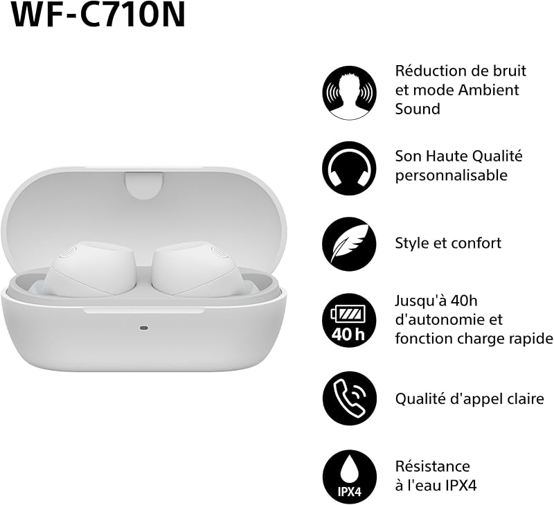 WF-C710N Écouteurs sans Fil avec réduction de Bruit Active