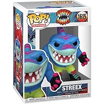 Mattel Street Sharks - Figura de ação com movimento de mordida e