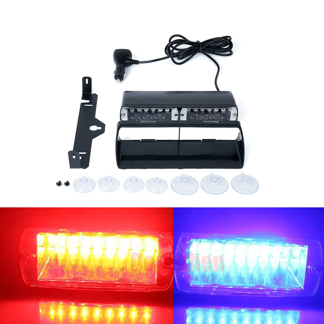 911 Signal FIN6-A FIN6 Ambra 6 x LED Luce di avvertimento 911 Signal FIN6-A FIN6 Ambra 6 x LED Luce di avvertimento