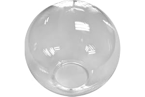 BEAM LIGHTING PLASTICS YOUR DIFFUSER SOURCE Beam Lighting 8-inch Clear Acrylic Replacement Globe - Cover for Ceiling, Wall Fixtures, Lamp Posts, or Streetlights