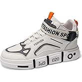 SPWAGYM Men's Fashion Sneakers High Top Skate Shoes Stylish Street Sneakers Casual Sports Walking Shoes