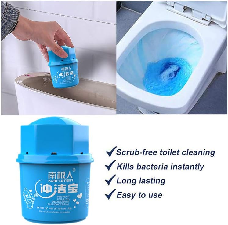 Loprt Automatic Toilet Bowl Cleaner, Toilet Tank and Bathroom Cleaning System, Bleach Bubble Flush Cleaners for Toilet