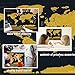 europe america map scratch off gold map scrape-off earth wall poster journal log stylish memory keeper for traveller