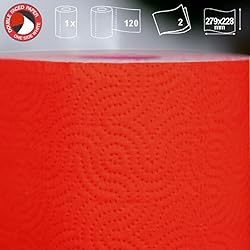 Renova Red Paper Towel Pack - 1 Roll - 120 Sheets