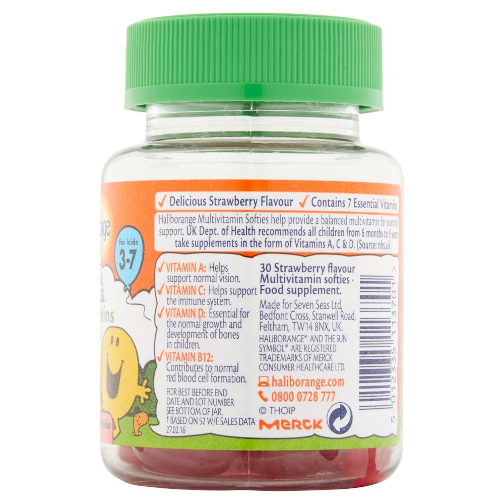 Haliborange Kids Mr. Men Little Miss Multivitamins Strawberry Softies 30