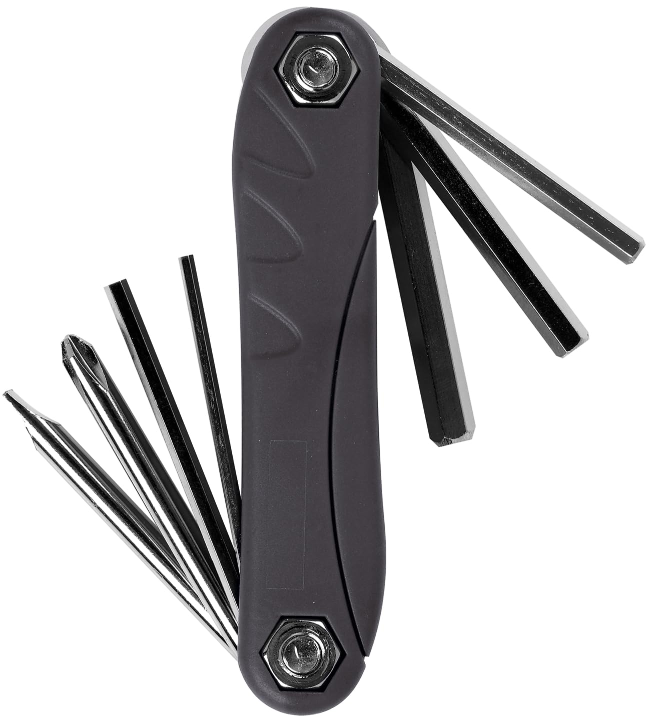 WELDTITE CYCLO Multi Tool - Includes 2 mm, 3 mm, 4 mm, 5 mm & 6 mm Hex and Flat & Phillips Screwdrivers - Suitable for Bike Maintenance