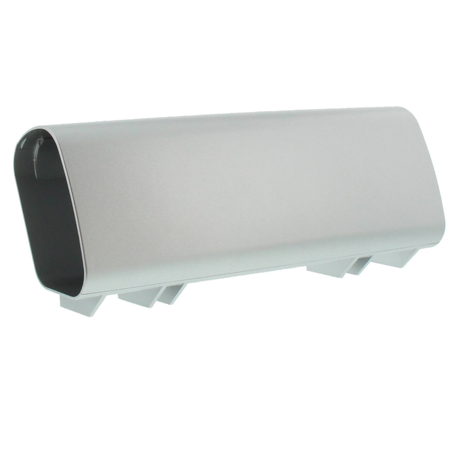 Burg-Wächter Newspaper Holder, Letterbox Extension, Oval, High-Quality Plastic, 4900 SI, Silver (RAL 9006)