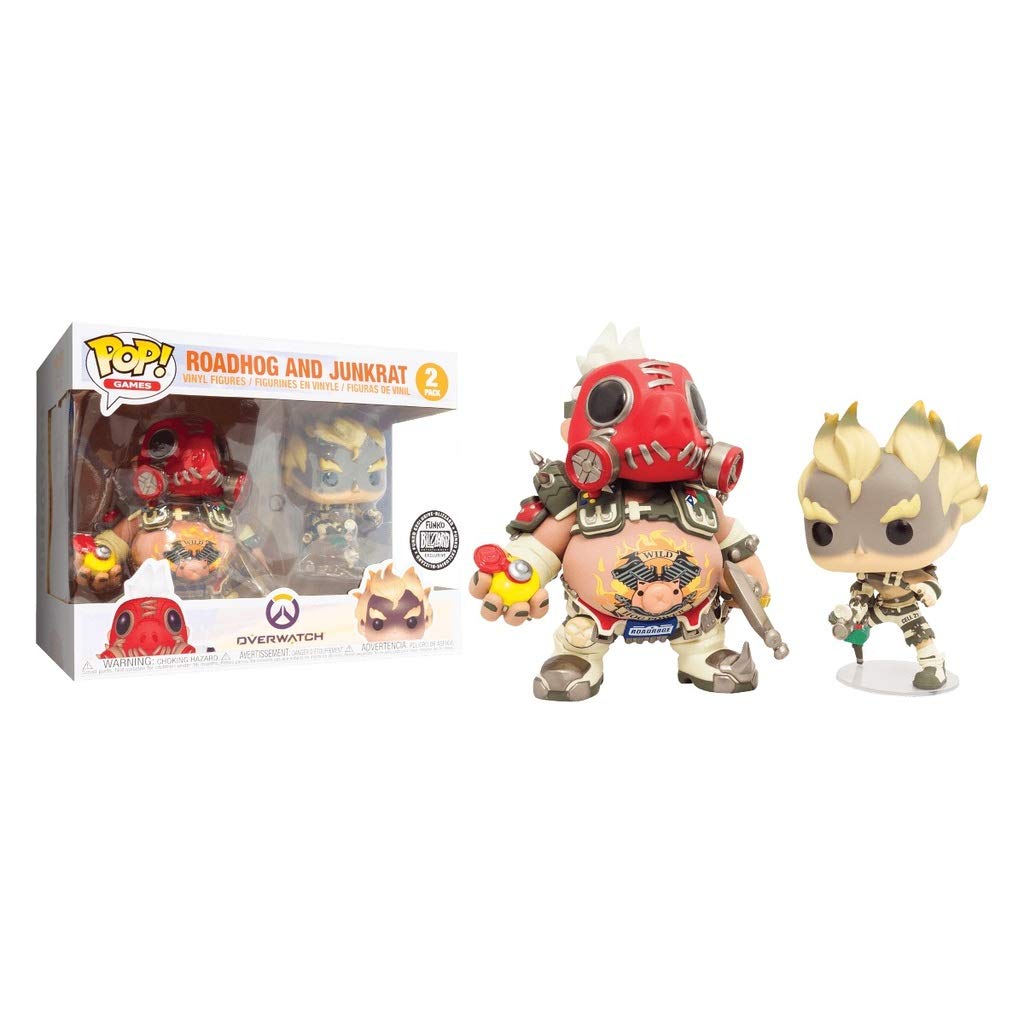 SDCC 2018 Blizzard Exclusive Roadhog and Junkrat 2 Pack Funko Pop Figure