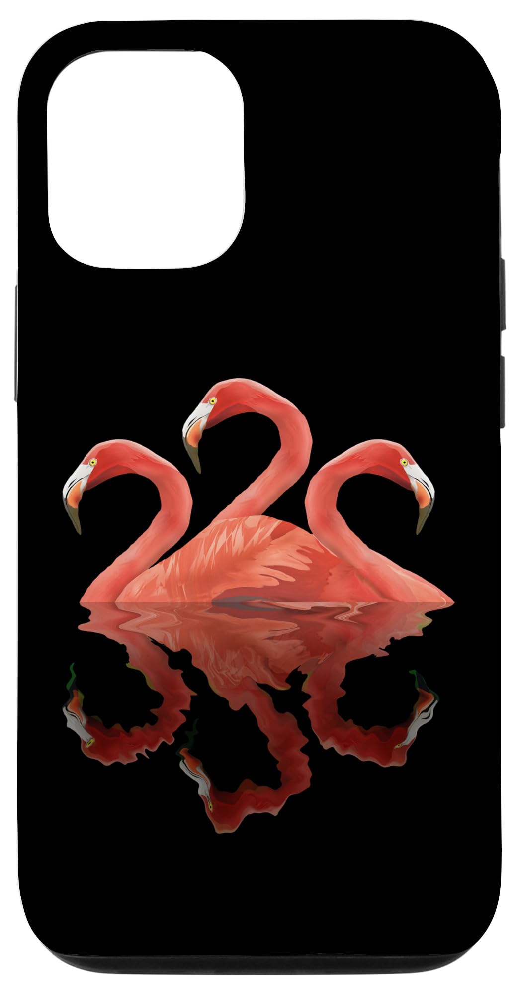iPhone 14 Pro Florida pink flamingos floating on water Case