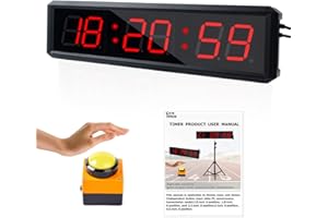 SMAHEAT Fitness Timer with Stopwatch Button, Suitable for School/exam/Home Exercise/Gym/Gym SMAHEAT Electronic Fitness Timer 