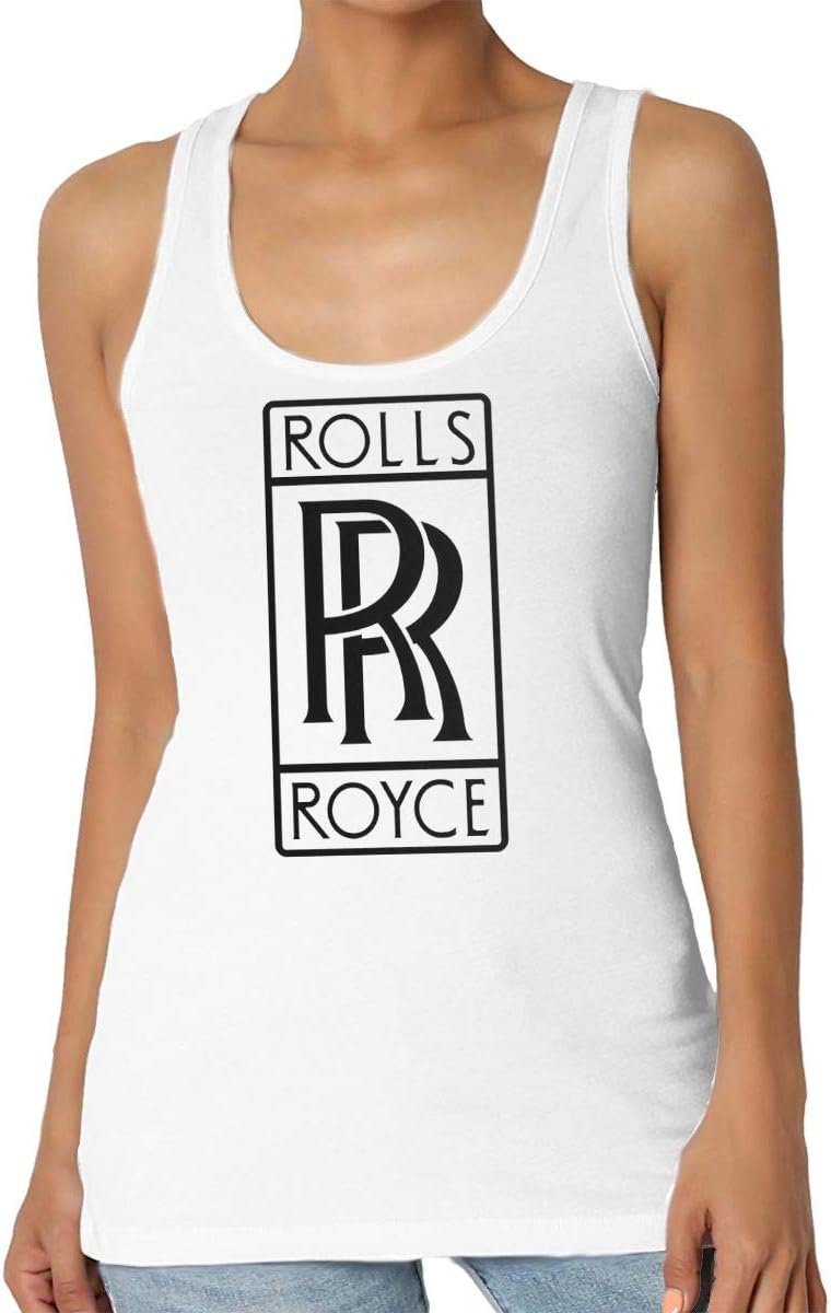 SSNB Rolls Royce Logo Printed Tank Tops Tshirts for Women