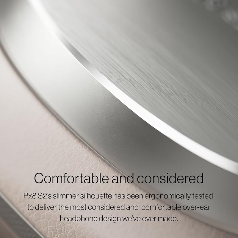 Auscultadores sem fios Px8 S2 Over-Ear com cancelamento de ruído, Bluetooth e carregamento rápido - Warm Stone