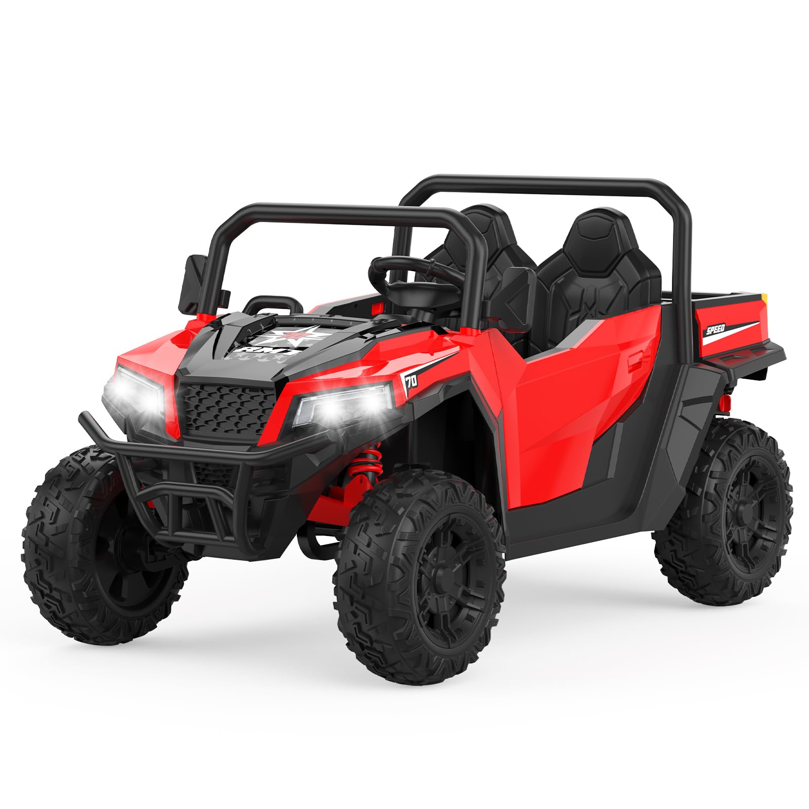 Photo 1 of ** VERY USED UNTESTED ASSEMBLY REQUIRED** Garvee 24V 4WD Electric Ride On Dump Truck with Remote Control | 2-Seater Kids Ride On Car | Music Player & LED Lights | Birthday Gift for Ages 3+ (Key Start Safety System)