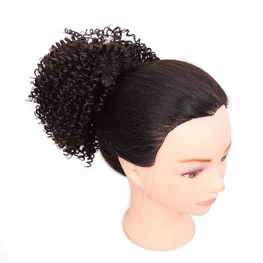 Fashion Synthetic Curly Ponytail Short Black Curly Hair Synthetic