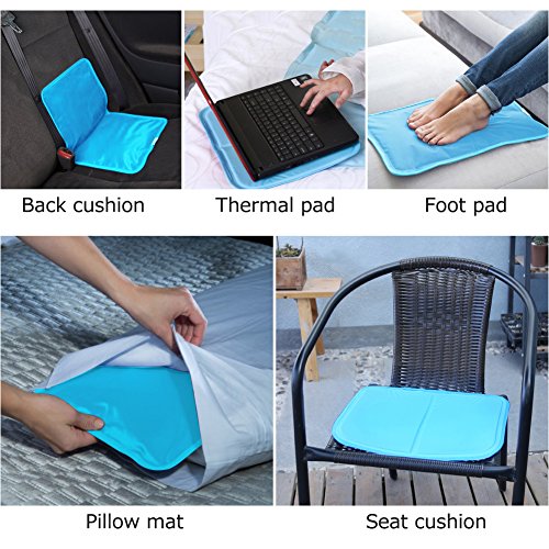 Kingstar Cooling Pillow Gel Mat, 11 x 22’’ Odorless Cooling Chilly Pad Soft Gel Cool Pillow Mats