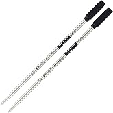 Cross Ballpoint Pen Refill, Black, Medium Point, 2-Pack Refill Set | Refill for Consistent Ink Flow, Quick-Drying, Writes 1.2 Miles or 6,500 Ft, Smudge-Free and Smear-Resistant