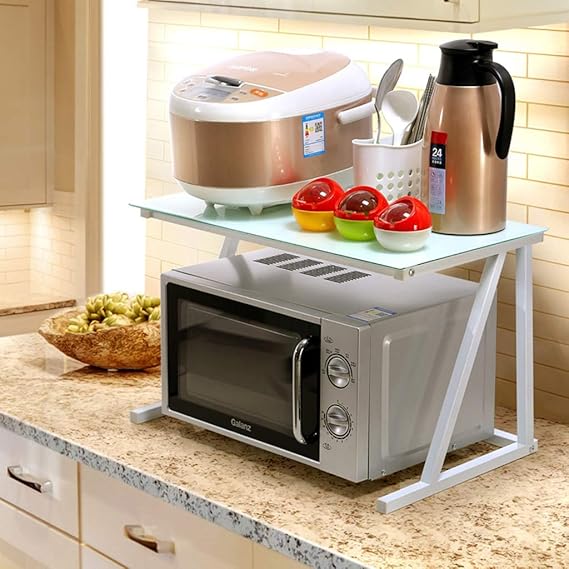 JSSFQK Estantería de sobremesa para la Cocina con Estante de ...